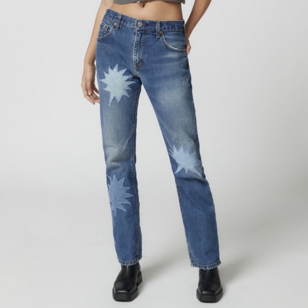 🔺SOLD🔻Urban Outfitters Renewal Remade Pow Bubble Patch Jeans